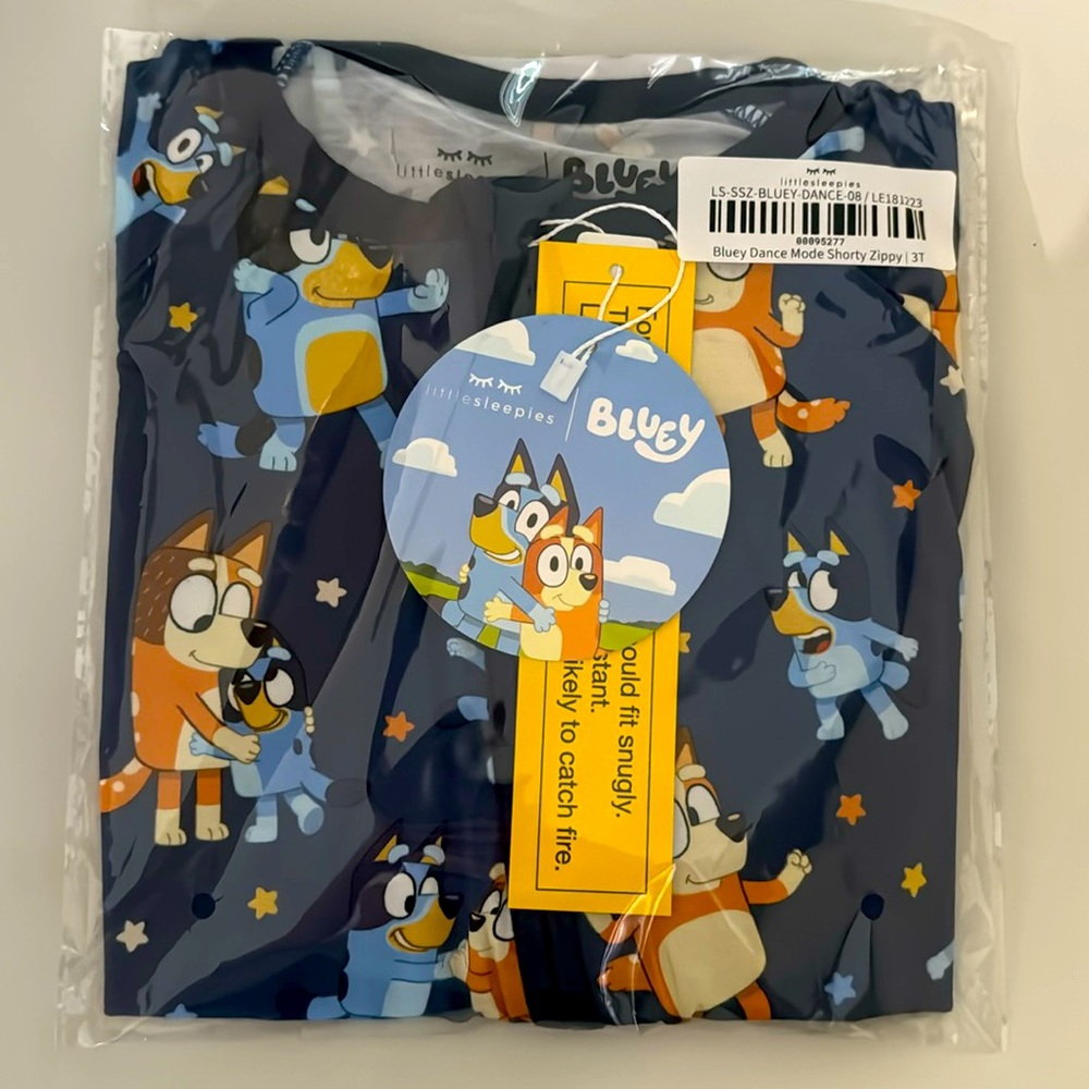 Bluey Dance Mode Shorty Zippy NIB